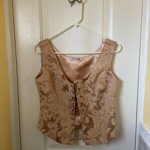 Vintage Silk Brocade Tapestry Corset